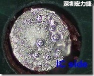 紅墨水染紅測試分析-IC面，判退，