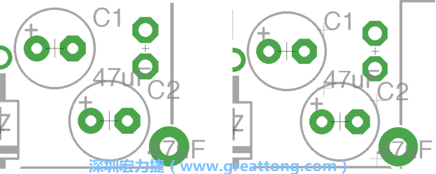 如果你尚未使用「分離工具（Smash Tool）」將所有的名稱和量值標簽從各自對應(yīng)的元件上分離，你將會發(fā)現(xiàn)你無法從元件上獨立地移動一個尚未進行分離的標簽（如左下圖所示），但是對于已經(jīng)執(zhí)行過分離的元件（如右下圖所示）來說，它們的標簽都可以獨立地操作。